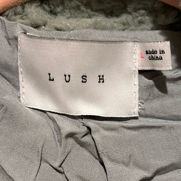 Sage Green Teddy Jacket - Picture 2 of 3